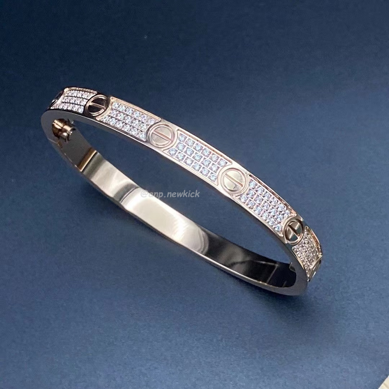 Cartier Bracelet Wide Version Full Sky Star Gold Rose Gold Platinum (4) - newkick.org